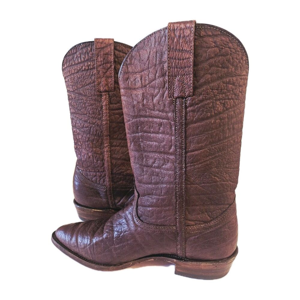 Vintage Frye Brown Leather Western Cowboy Boots Size 9.5D